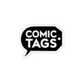 Comic Tag (Black Logo) - Kiss Cut Stickers