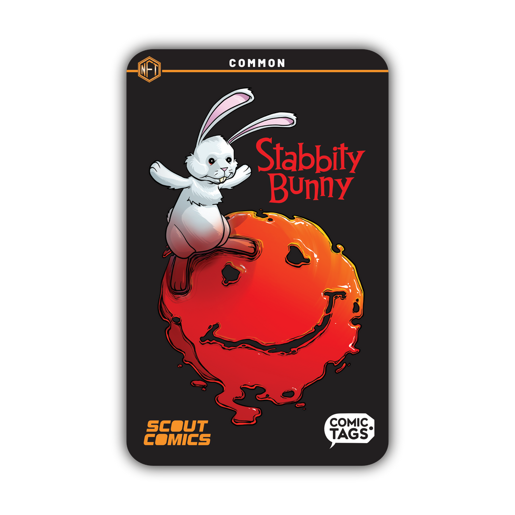 Stabbity Bunny - Volume 1 - COMMON - Comic Tag NFT - 1000 Total