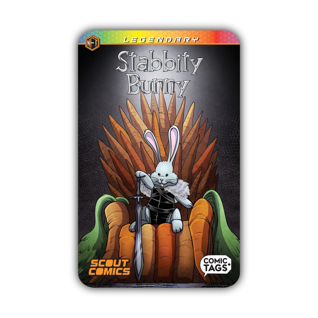 Stabbity Bunny - Volume 1 - LEGENDARY - Comic Tag NFT - 1 of 1