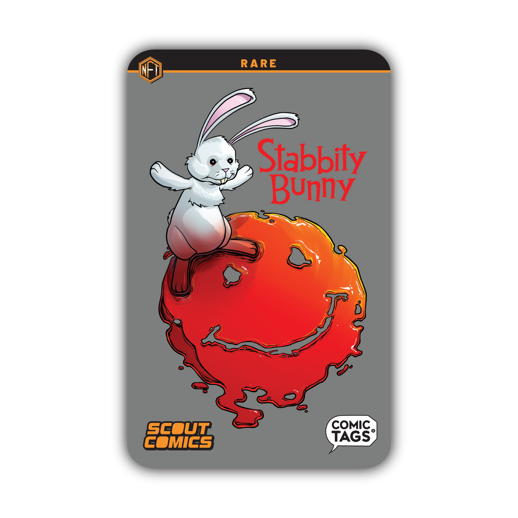 Stabbity Bunny - Volume 1 - RARE - Comic Tag NFT - 100 Total